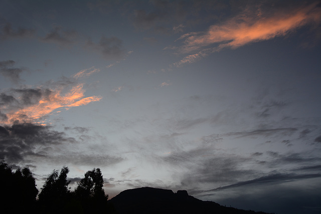 Ethiopia, Morning Sky over Lalibela