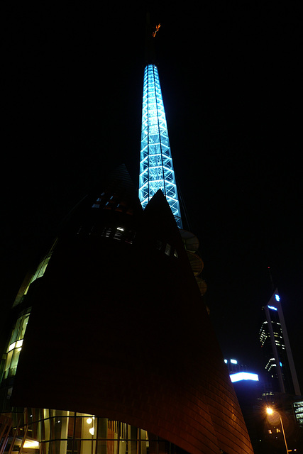 Swan Bell Tower At Night