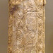 Cylindrical Ivory Pyxis with Spiral Decoration in the National Archaeological Museum in Athens, June 2014