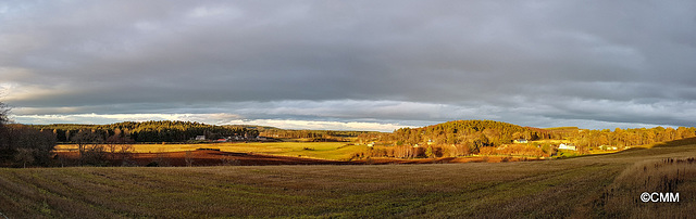 Looking north over Rafford towards Forres and the Moray Firth