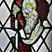 canterbury cathedral (54)st christopher glass of the mid c15 in the chantry chapel of henry iv
