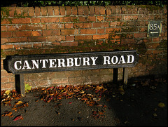 Canterbury Road sign