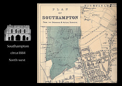 Southampton map c 1884 NW