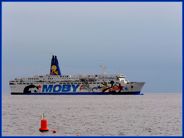 Genova : La Moby arriva al porto dalla Corsica -