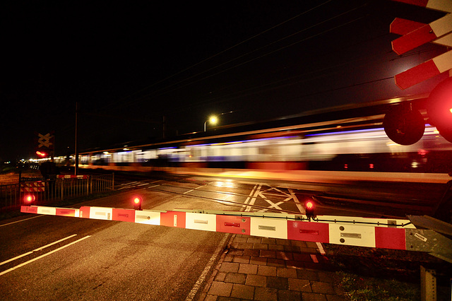 Railway crossing at the Klinkenberg in Sassenheim
