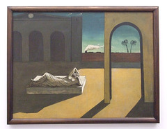 The Soothsayer's Recompense by DeChirico in the Philadelphia Museum of Art, August 2009