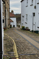 Ancient cobbled street
