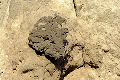 Erosion residue of younger lava- detail