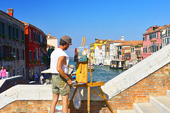 pintando en Venecia