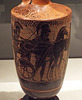 Detail of a Black-Figure Lekythos with a Chariot in the Virginia Museum of Fine Arts, June 2018