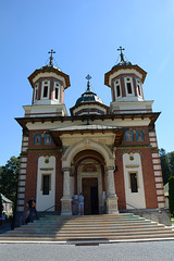 Romania, The Facade of the Great Church ("Biserica Mare")  in the Sinaia Monastery