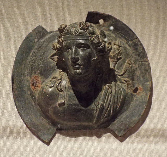 Bronze Roundel with a Bust of Dionysos in the Metropolitan Museum of Art, June 2016
