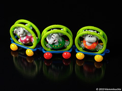 Ferrero Happy Hippo Rhönrad-Zug (Zirkus?), Spielzeug, Kunststoff