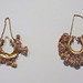 Gold Pendant Earrings in the Archaeological Museum of Madrid, October 2022