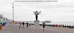Flight of the Langoustine - Hove Plinth from the west - panorama - 5 10 2023