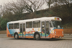 De Lijn 4499 (ABB 343) at Mechelen - 1 Feb 1993
