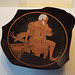 Kylix Fragment with a Man Dragging a Sacrificial Goat in the Getty Villa, June 2016