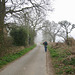 Path from Kingswood Bank Farm towards Wrottesley Hall