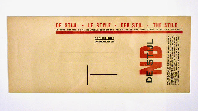 Gemeentemuseum 2017 – Address band of the magazine De Stijl