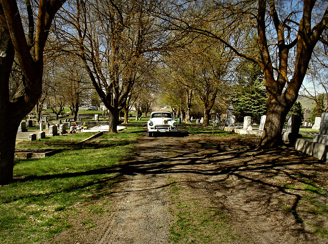 1950 Chevrolet at Linkville Cemetery