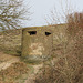 Tall pillbox on East of Cuckmere Haven 23 2 2012