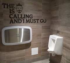 Message de toilette / Washroom's offbeat message