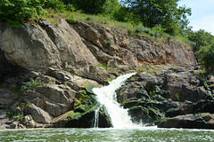 Украина, Правый рукав водопада Вчелька /  Ukraine, Right stream of Vchelka waterfall