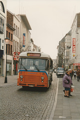 De Lijn 4492 (ABB 336) in Mechelen - 1 Feb 1993