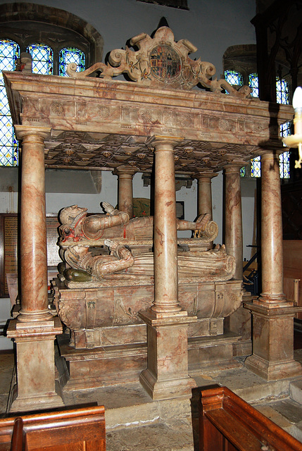 Monument in Turvey Church, Bedfordshire