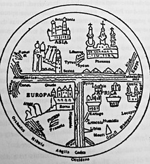 Figure 8.4.  T-O map, Leipzig, Eleventh century