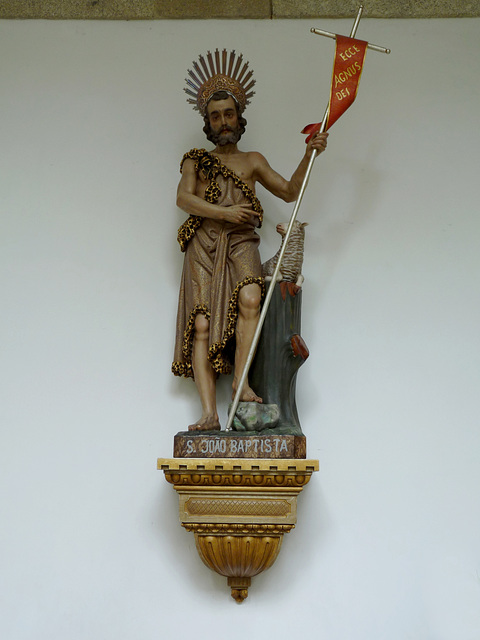 Braga Cathedral Cloister- PolychromeEffigy of Saint John The Baptist
