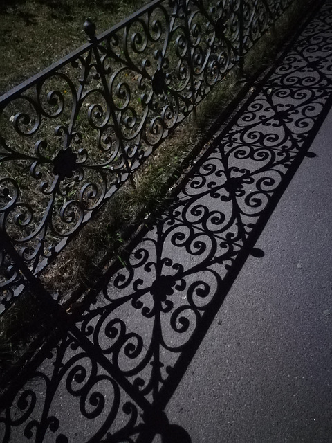 dark shadow fence
