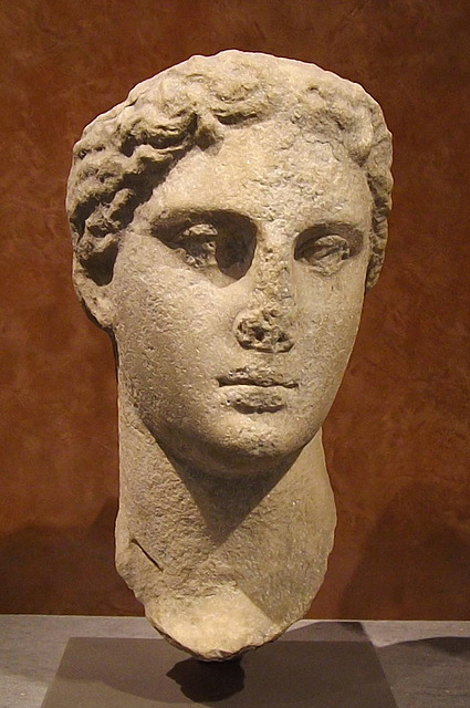 Head of Arsinoe II in the Louvre, June 2014