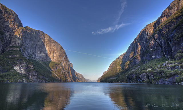 Lysefjorden in the morning