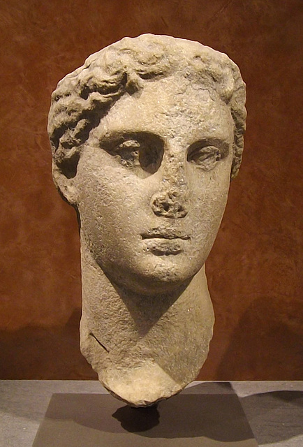 Head of Arsinoe II in the Louvre, June 2014