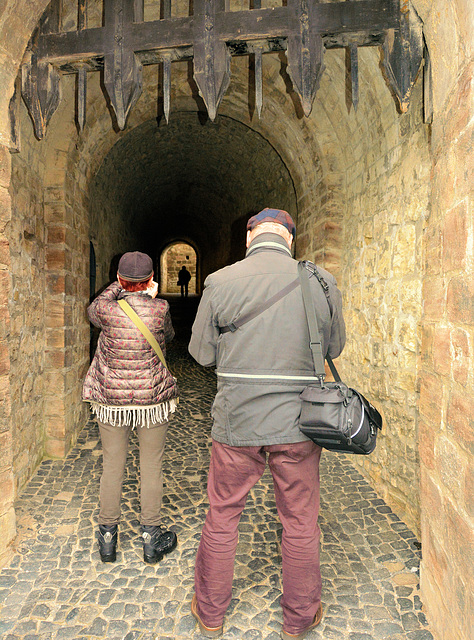 Im Schloss Wernigerode: Zwei Schauen in die Röhre!...