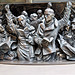 Weary Straphangers – Frieze below the "Meeting Place" Statue, St Pancras Railway Station, Euston Road, London, England