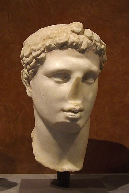 Head of Ptolemy IV or Ptolemy VI in the Louvre, June 2014