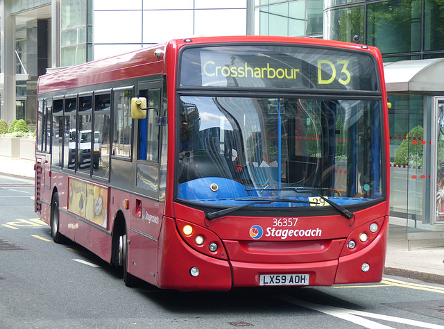 Stagecoach 36357 in Docklands - 18 July 2015