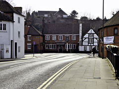 Street view to the William Cobbett Public House