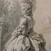 Detail of Marie Antoinette in a Park by Vigee LeBrun in the Metropolitan Museum of Art, January 2020