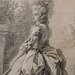 Detail of Marie Antoinette in a Park by Vigee-LeBrun in the Metropolitan Museum of Art, January 2020