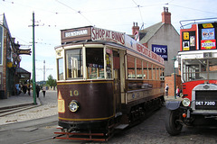Old Bus And Tram At Beamish