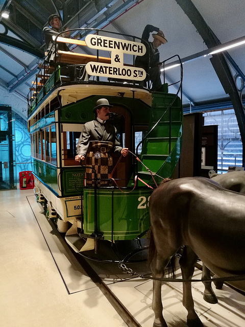 London 2018 – Transport Museum – Horse-drawn tram