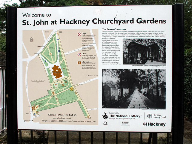Churchyard Gardens Sign