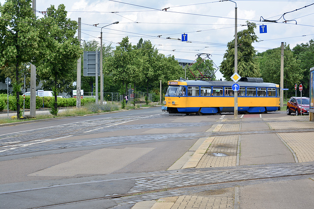 Leipzig 2019 – LVB 2183 Tatra T3 on a Dienstfahrt