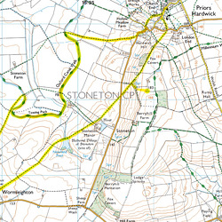 A 6.5m circular walk in April 2005 from Priors Hardwick