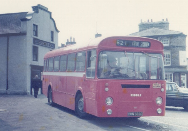 Ribble 669 (DRN 669D) at Kirby Stephen - 8 July 1975