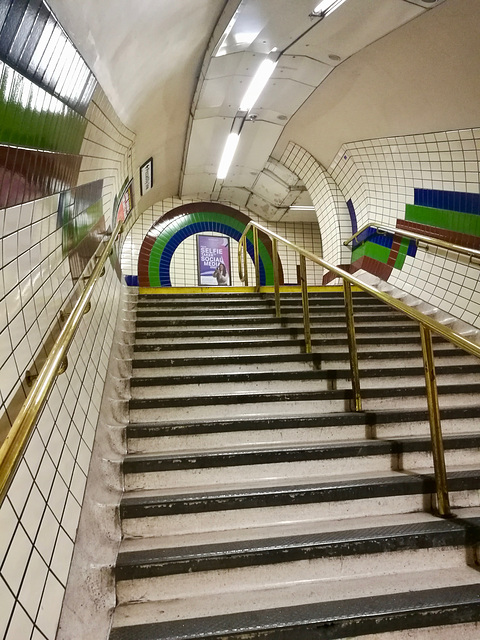 London 2018 – Underground stairs