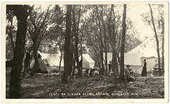 MN1076 ROCK LAKE - TENTS ON SUMMER SCHOOL GROUNDS